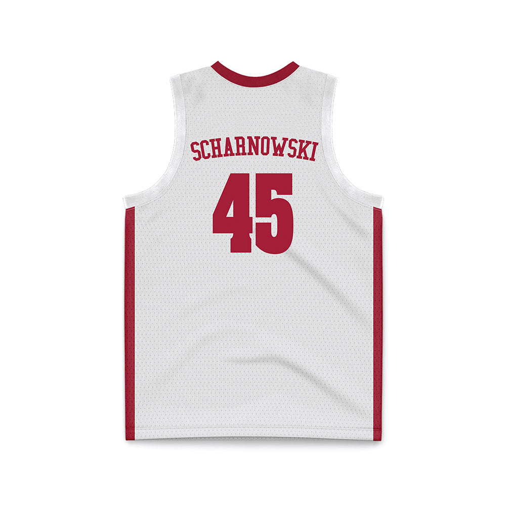 Alabama - NCAA Men's Basketball : Max Scharnowski - White Basketball Jersey-2