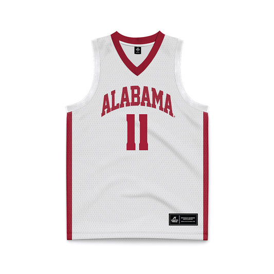 Alabama - NCAA Men's Basketball : Preston Murphy Jr - White Basketball Jersey-0