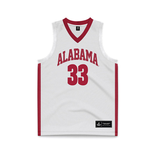 Alabama - NCAA Men's Basketball : Jonas Wilkin - White Basketball Jersey-0