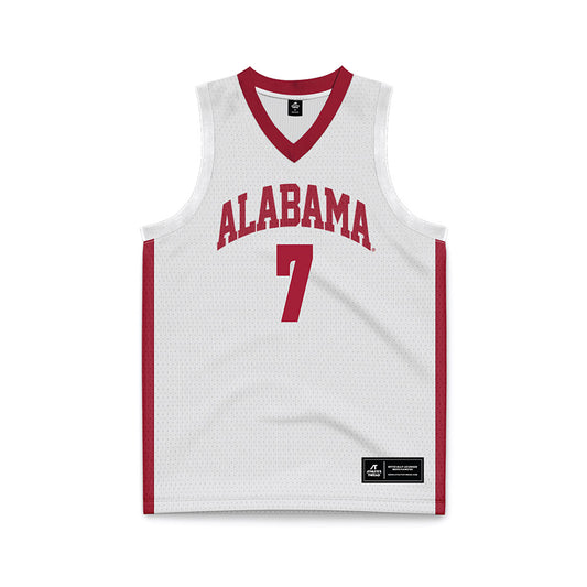 Alabama - NCAA Women's Basketball : Waiata Jennings - White Basketball Jersey-0