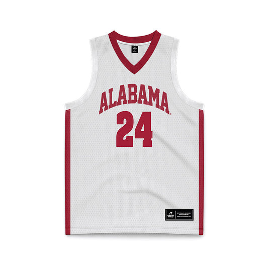 Alabama - NCAA Women's Basketball : Leah Brooks - White Basketball Jersey