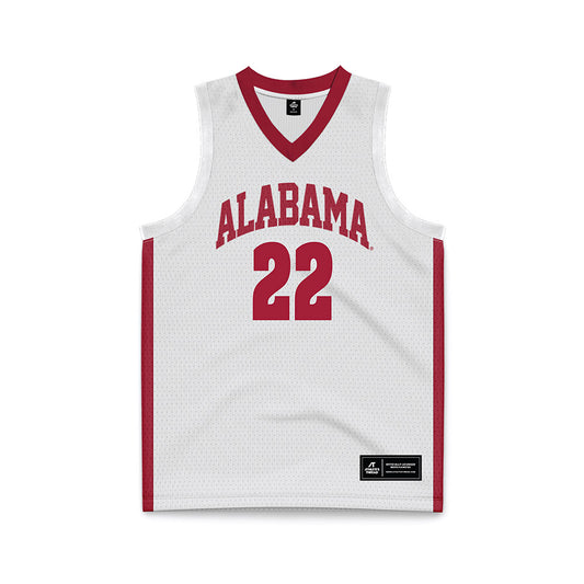 Alabama - NCAA Women's Basketball : Karly Weathers - White Basketball Jersey