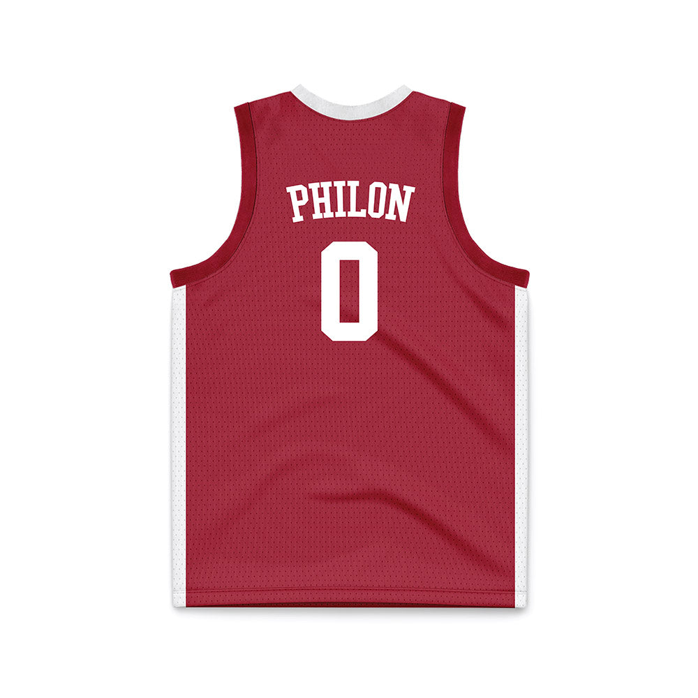 Alabama - NCAA Men's Basketball : Labaron Philon - Crimson Basketball Jersey-1