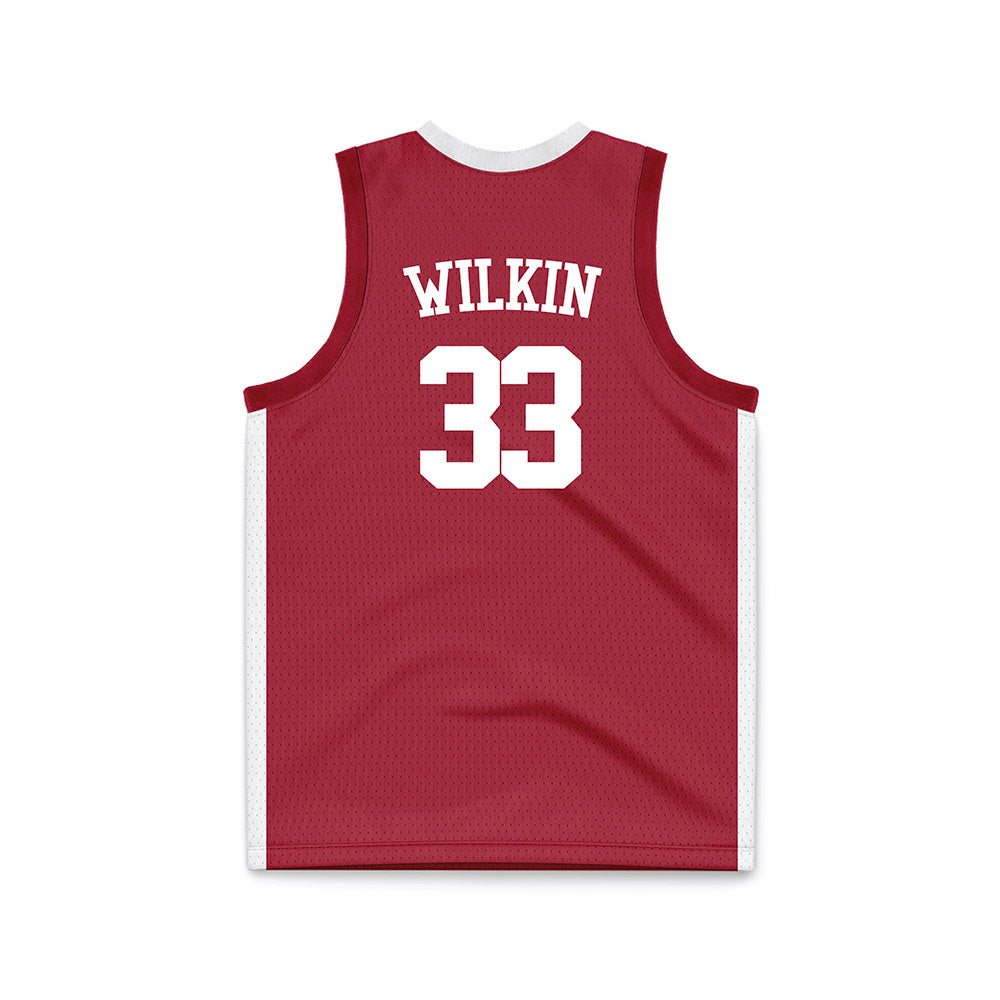 Alabama - NCAA Men's Basketball : Jonas Wilkin - Crimson Basketball Jersey-3