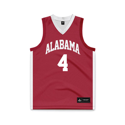 Alabama - NCAA Men's Basketball : Grant Nelson - Crimson Basketball Jersey-1