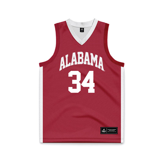 Alabama - NCAA Men's Basketball : Collins Onyejiaka - Crimson Basketball Jersey-0