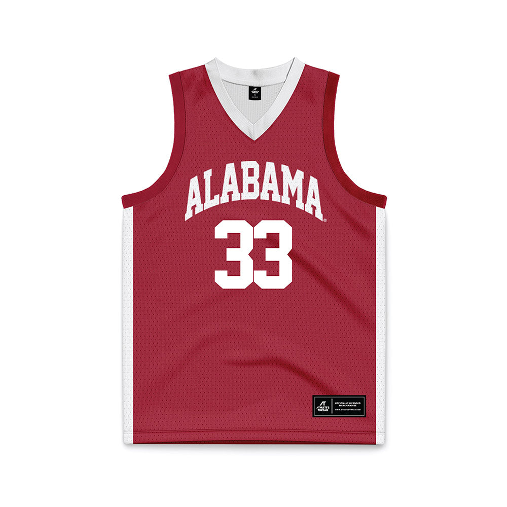 Alabama - NCAA Men's Basketball : Jonas Wilkin - Crimson Basketball Jersey-0