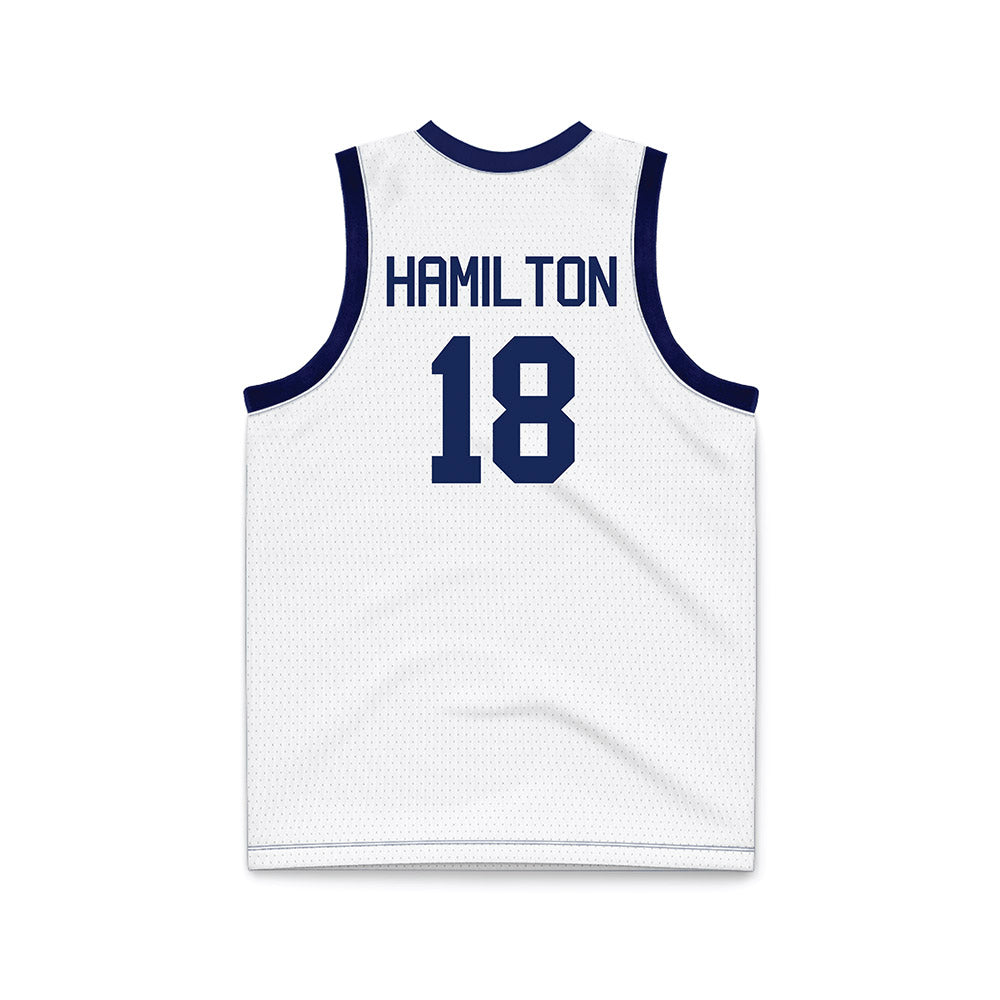 Marquette - NCAA Men's Basketball : Caedin Hamilton - White Basketball Jersey-1