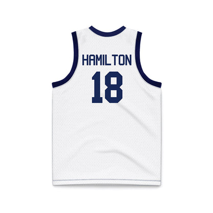 Marquette - NCAA Men's Basketball : Caedin Hamilton - White Basketball Jersey-1