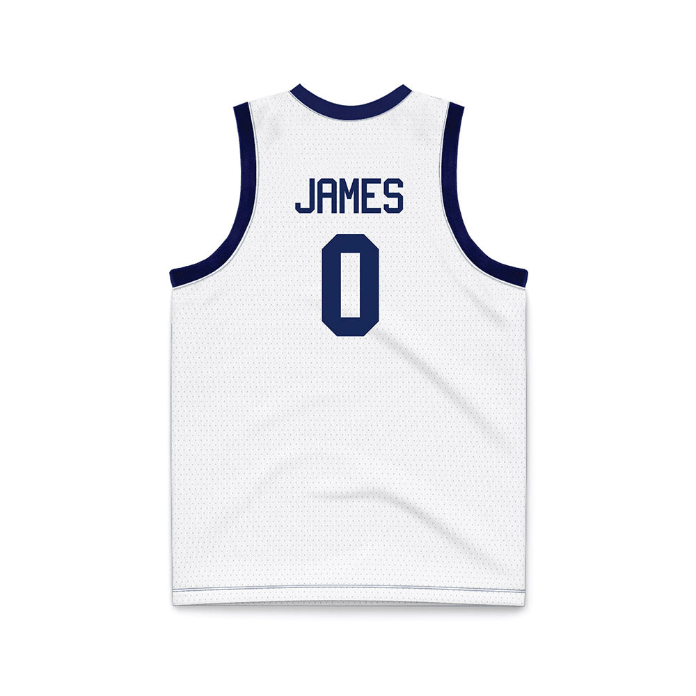 Marquette - NCAA Men's Basketball : Nigel James - White Basketball Jersey-1