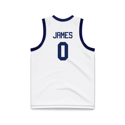 Marquette - NCAA Men's Basketball : Nigel James - White Basketball Jersey-1