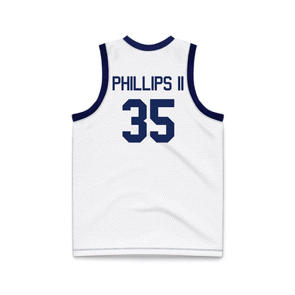 Marquette - NCAA Men's Basketball : Michael Phillips II - White Basketball Jersey-1
