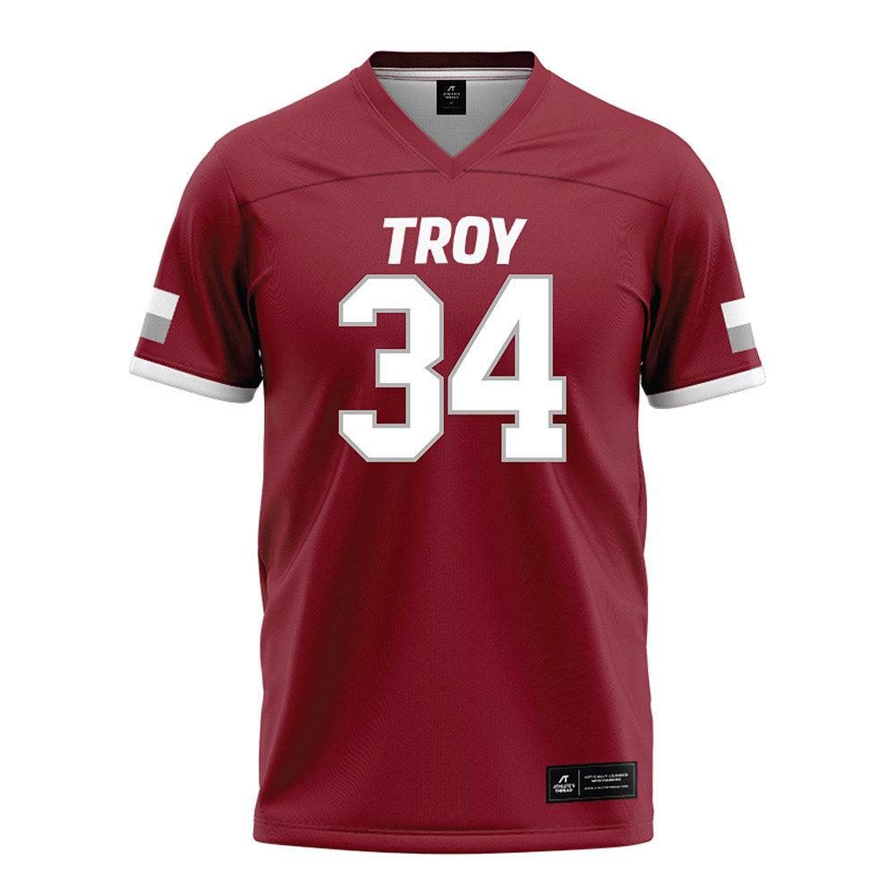 Troy - NCAA Football : Jeremiah Alvis - Football Jersey-0