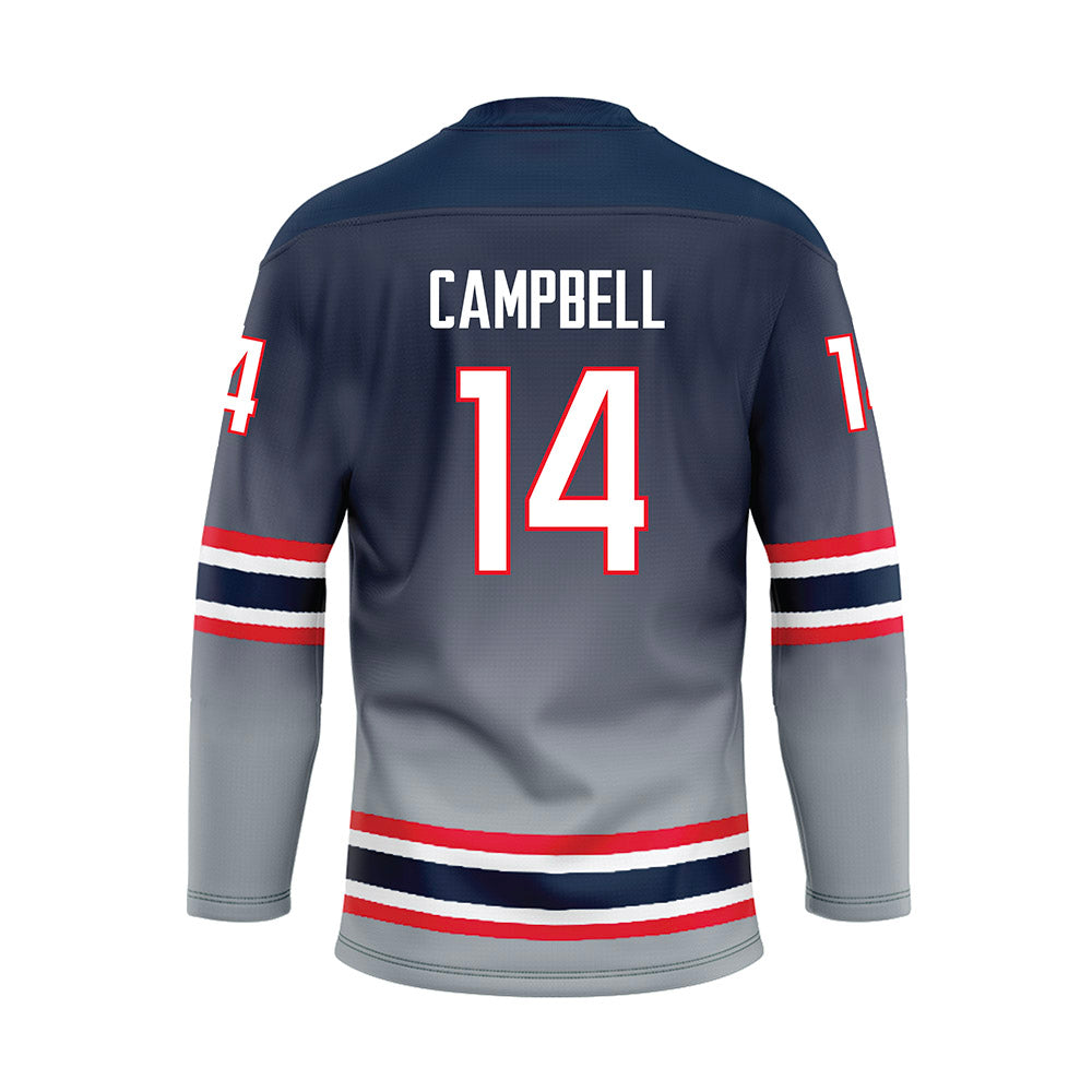 UConn - NCAA Women's Ice Hockey : Brooke Campbell - Grey Hockey Jersey