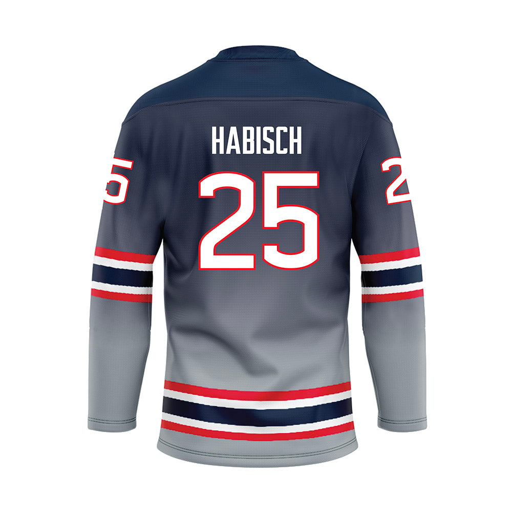 UConn - NCAA Women's Ice Hockey : Jada Habisch - Grey Hockey Jersey