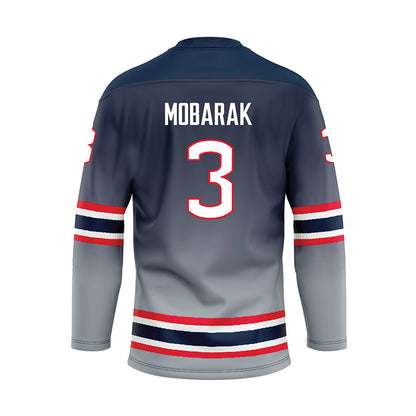 UConn - NCAA Women's Ice Hockey : Martha Mobarak - Grey Hockey Jersey