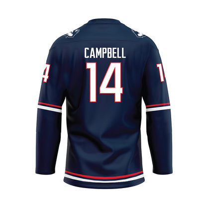 UConn - NCAA Women's Ice Hockey : Brooke Campbell - Navy Hockey Jersey