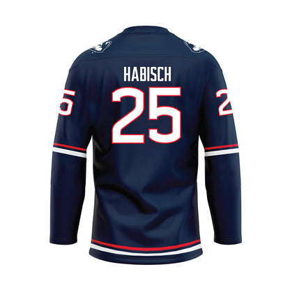 UConn - NCAA Women's Ice Hockey : Jada Habisch - Navy Hockey Jersey