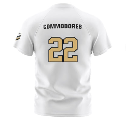 Vanderbilt - NCAA Women's Soccer : Ellett Smith - Stripes Soccer Jersey-1