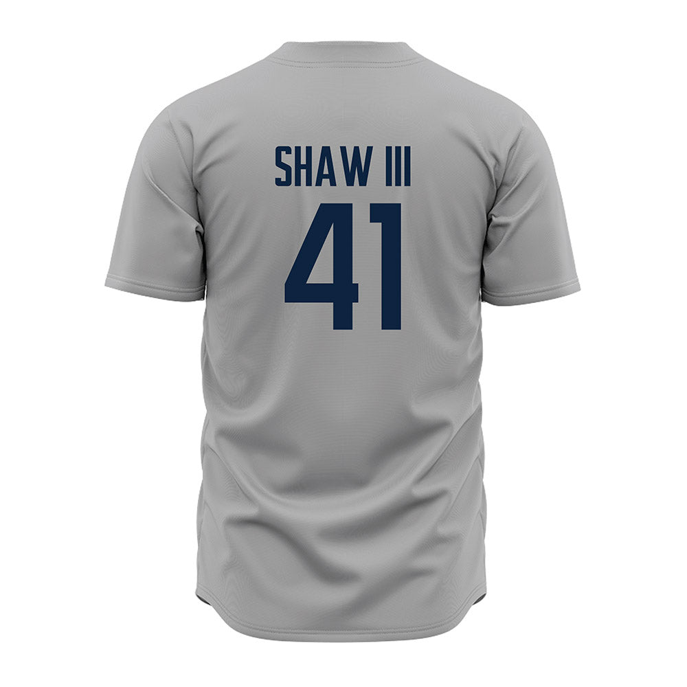 UConn - NCAA Baseball : Gregory Shaw III - Gray Jersey