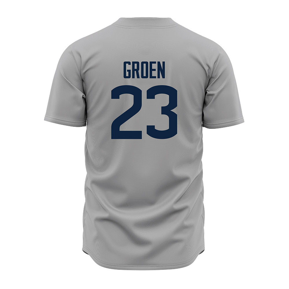 UConn - NCAA Baseball : Carter Groen - Gray Jersey-1
