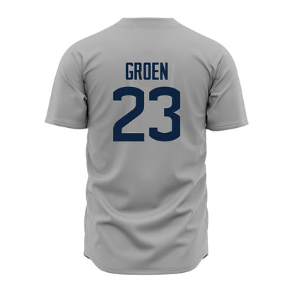 UConn - NCAA Baseball : Carter Groen - Gray Jersey-1