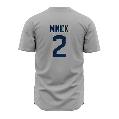 UConn - NCAA Baseball : Tyler Minick - Gray Jersey-1