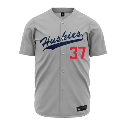 UConn - NCAA Baseball : Sam Hutchinson - Gray Jersey