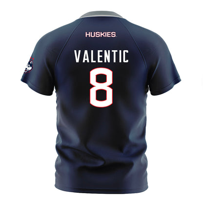 UConn - NCAA Men's Soccer : Marco Valentic - White Soccer Jersey-1