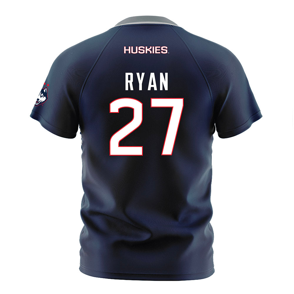 UConn - NCAA Men's Soccer : Jack Ryan - White Soccer Jersey-1