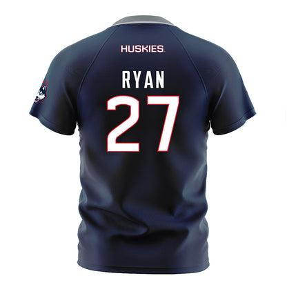 UConn - NCAA Men's Soccer : Jack Ryan - White Soccer Jersey-1