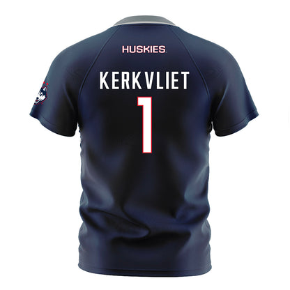 UConn - NCAA Men's Soccer : Max Kerkvliet - White Soccer Jersey