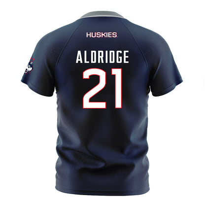 UConn - NCAA Men's Soccer : Maquan Aldridge - White Soccer Jersey-1