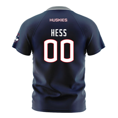 UConn - NCAA Men's Soccer : Justin Hess - White Soccer Jersey