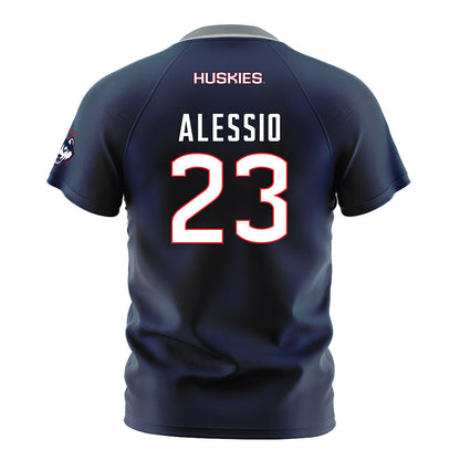 UConn - NCAA Men's Soccer : Preston Alessio - White Soccer Jersey-1