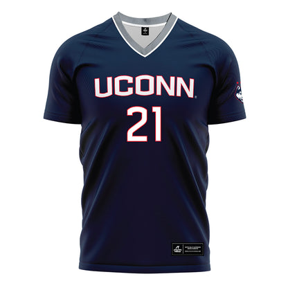 UConn - NCAA Men's Soccer : Maquan Aldridge - White Soccer Jersey-0
