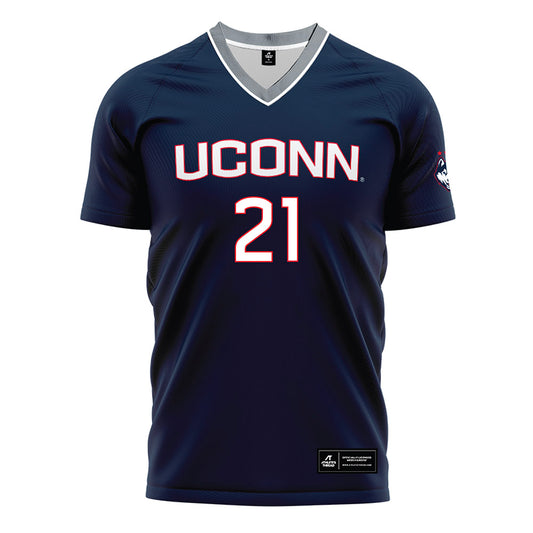 UConn - NCAA Men's Soccer : Maquan Aldridge - White Soccer Jersey-0