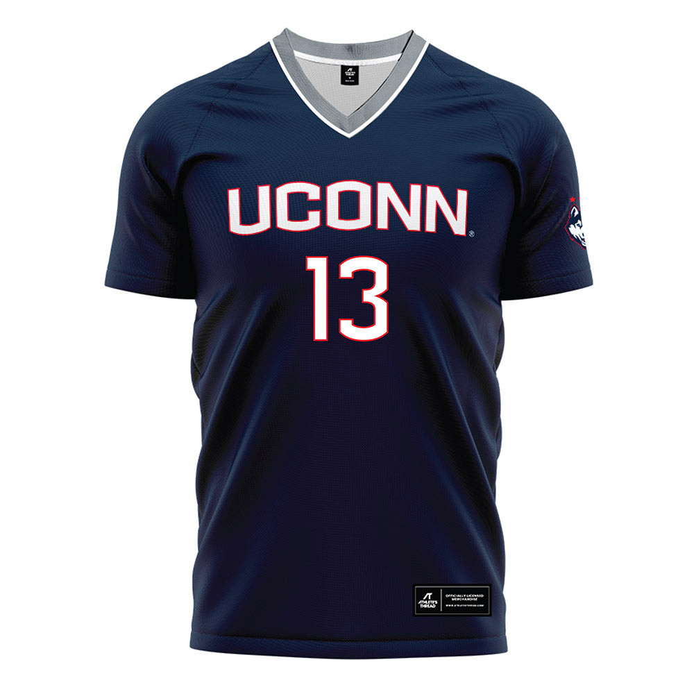 UConn - NCAA Men's Soccer : Kyle Durham - White Soccer Jersey