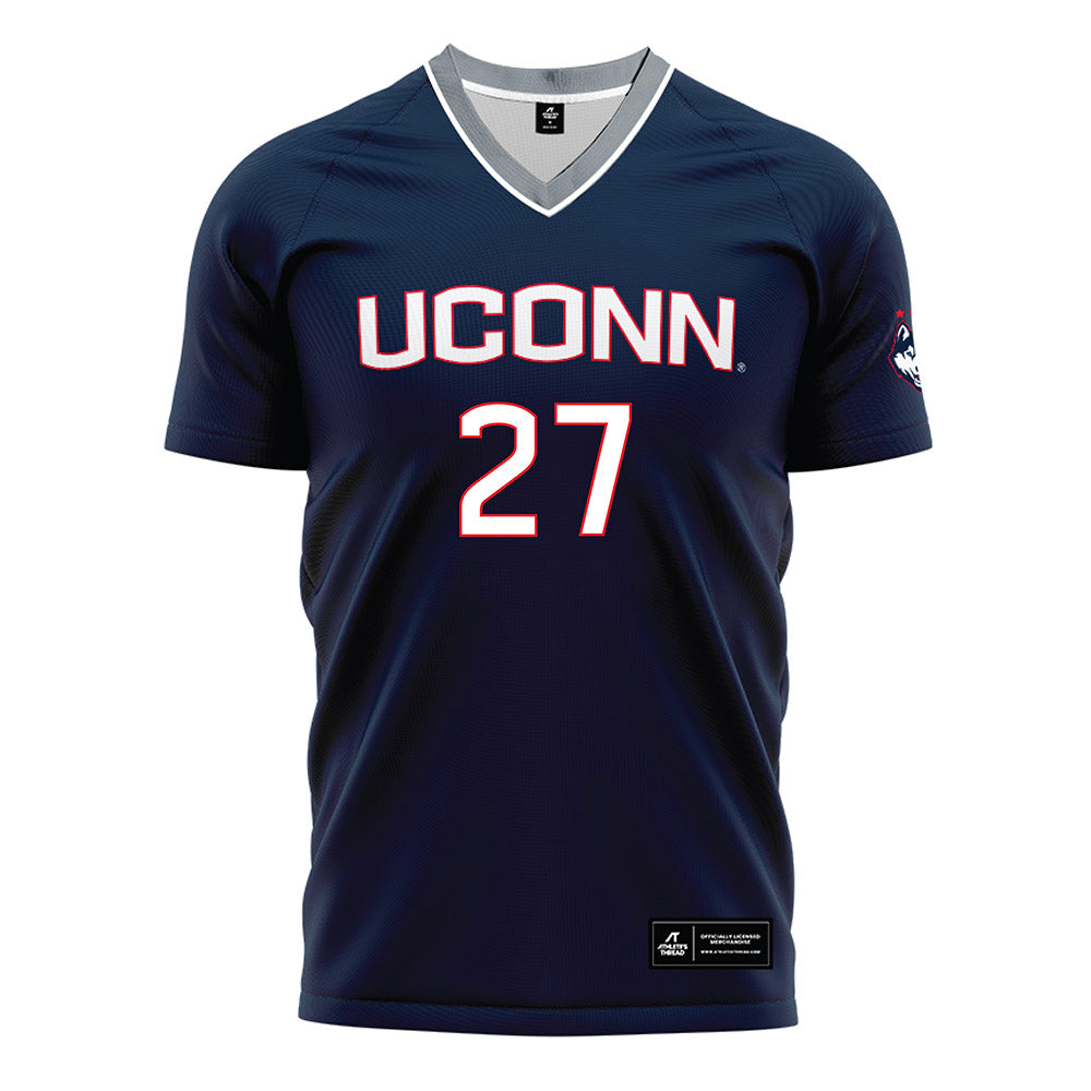UConn - NCAA Men's Soccer : Jack Ryan - White Soccer Jersey-0