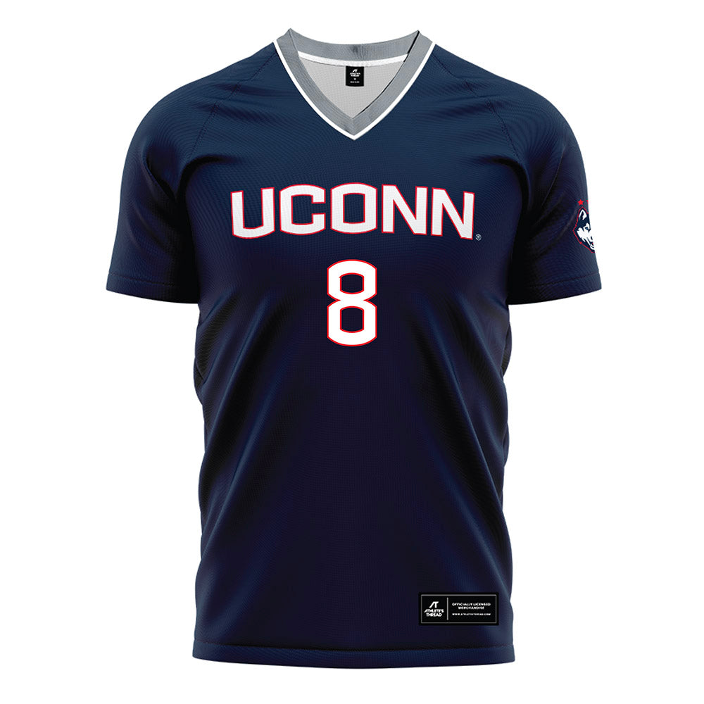 UConn - NCAA Men's Soccer : Marco Valentic - White Soccer Jersey-0