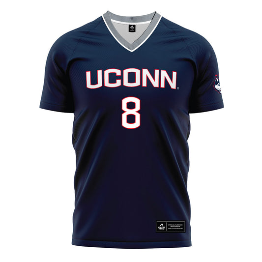 UConn - NCAA Men's Soccer : Marco Valentic - White Soccer Jersey-0