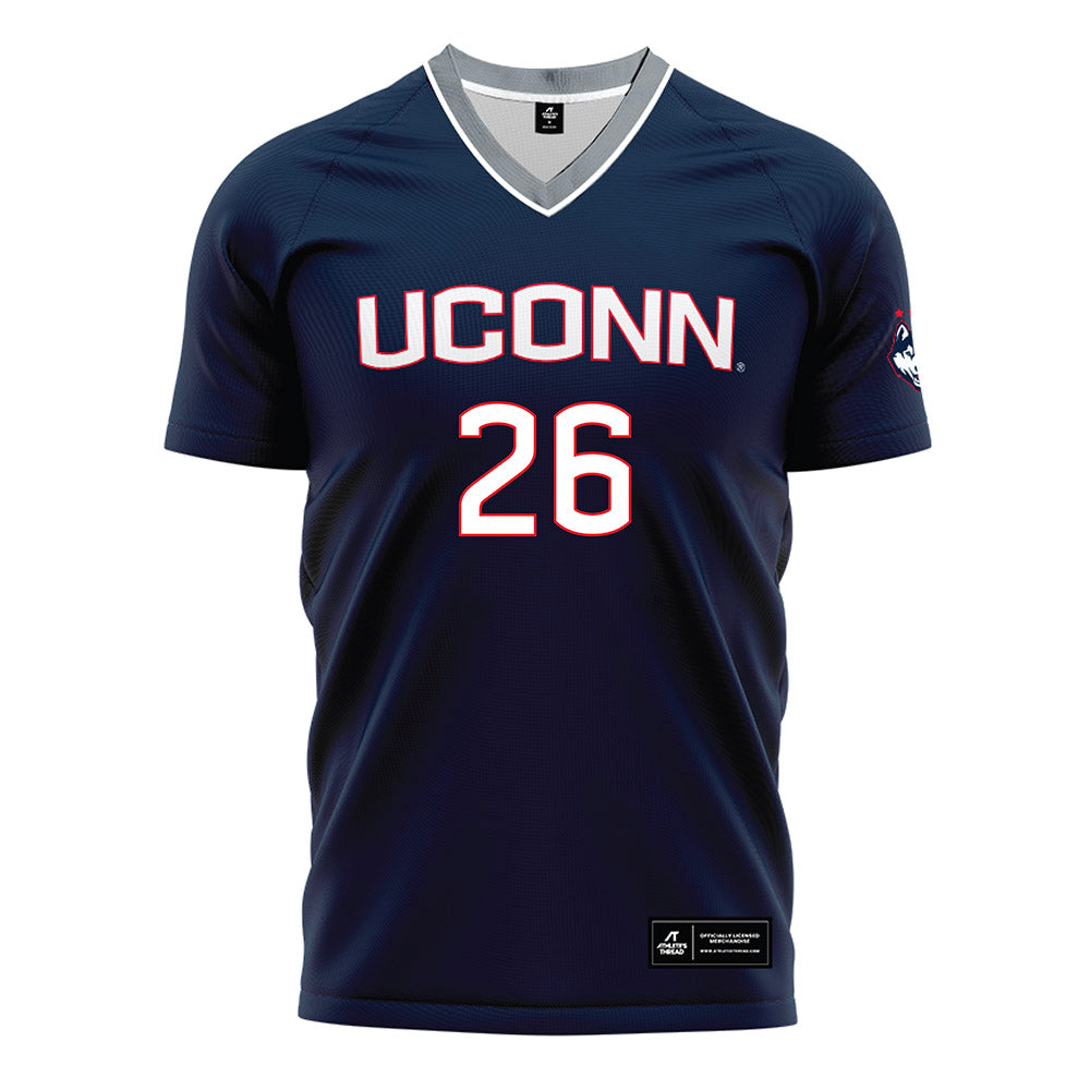 UConn - NCAA Men's Soccer : Sebastian Francis - White Soccer Jersey-0