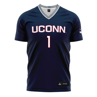 UConn - NCAA Men's Soccer : Adam Carter - White Soccer Jersey-0