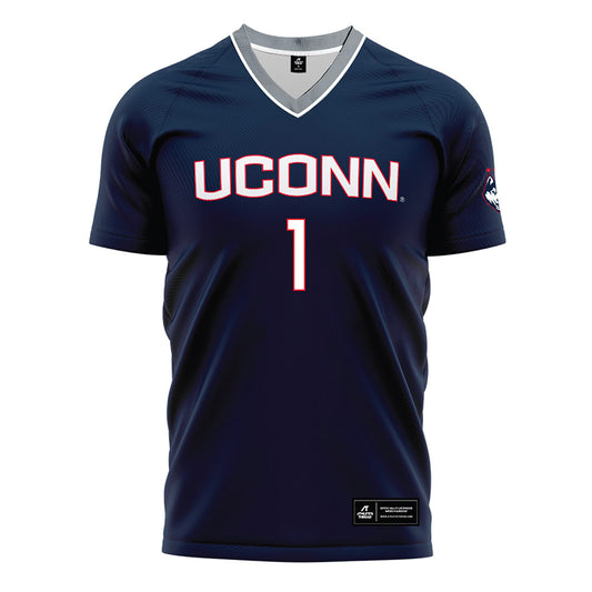 UConn - NCAA Men's Soccer : Adam Carter - White Soccer Jersey-0