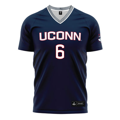UConn - NCAA Men's Soccer : Khaya Roudette Gregory - White Soccer Jersey-0