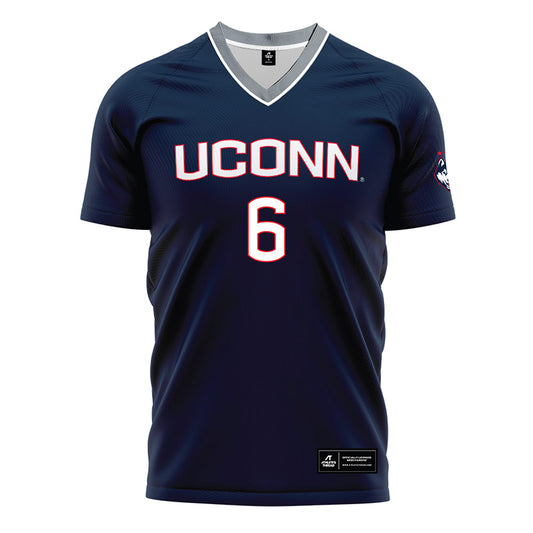 UConn - NCAA Men's Soccer : Khaya Roudette Gregory - White Soccer Jersey-0