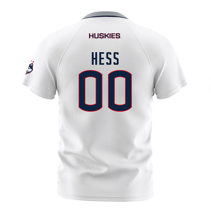 UConn - NCAA Men's Soccer : Justin Hess - White Soccer Jersey