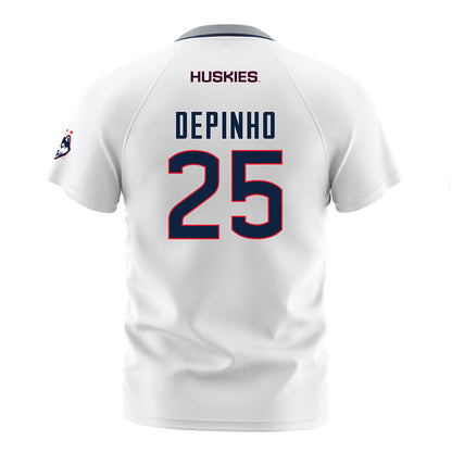 UConn - NCAA Men's Soccer : Mateo DePinho - White Soccer Jersey