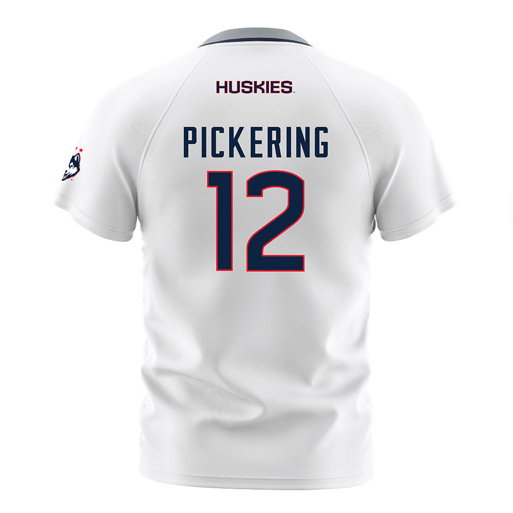 UConn - NCAA Men's Soccer : Evan Pickering - White Soccer Jersey