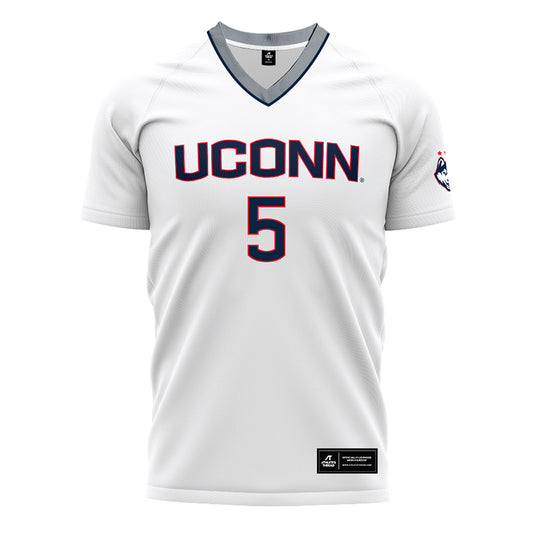 UConn - NCAA Men's Soccer : Alex Tupay - White Soccer Jersey-0